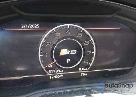 2018 Audi S5 3.0T Premium Plus from USA, damaged, VIN WAUB4CF5XJA114159